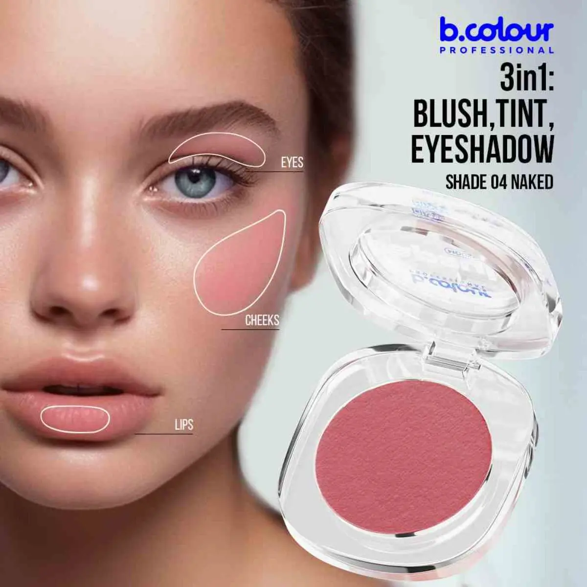 7Days B.Colour Pro Capsule Mousse Face Blush 04 Naked - view 9