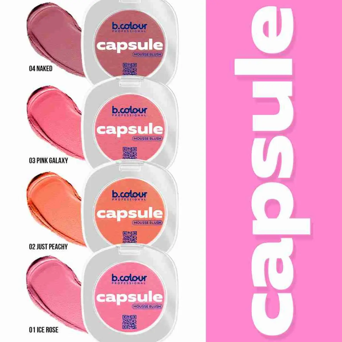 7Days B.Colour Pro Capsule Mousse Face Blush 04 Naked - view 11