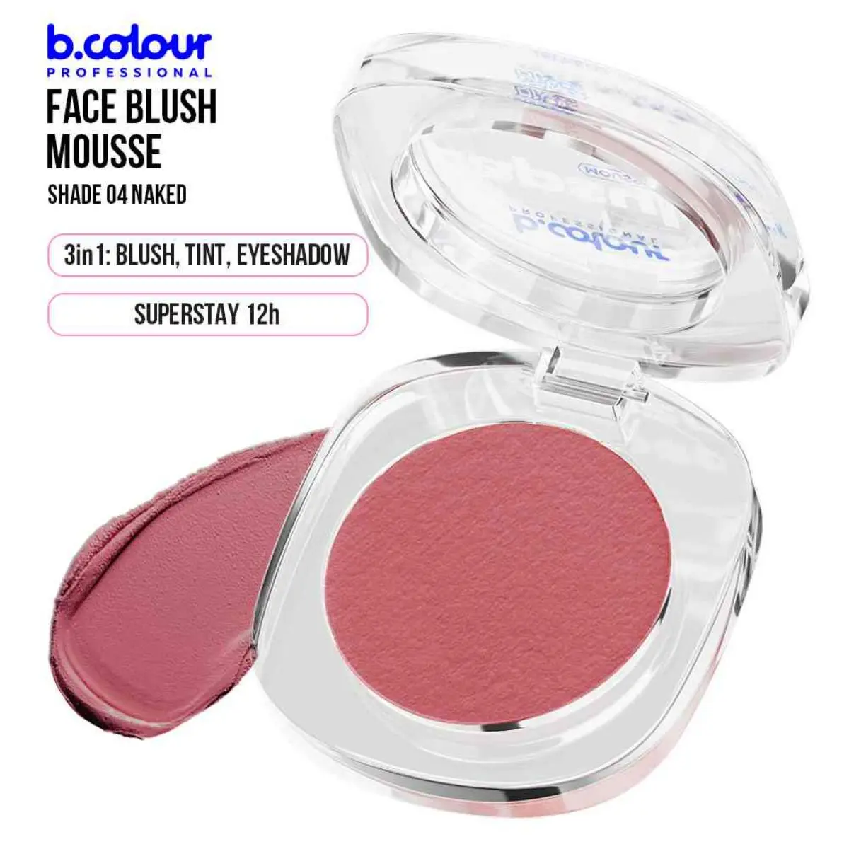 7Days B.Colour Pro Capsule Mousse Face Blush 04 Naked - view 8