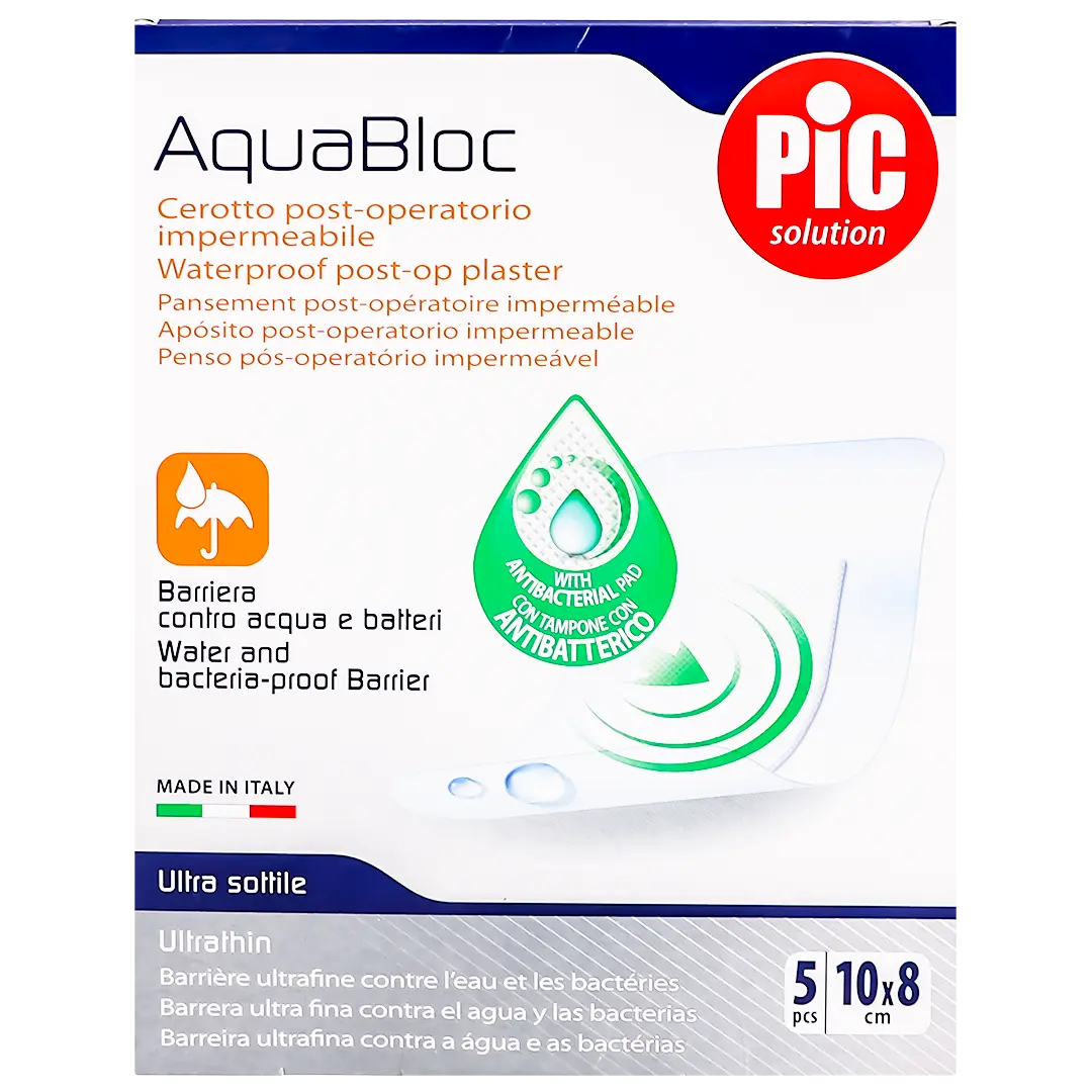 Pic Aqua Bloc With Chg Plaster 8 Cm X 10 Cm 5 Pcs - view 2