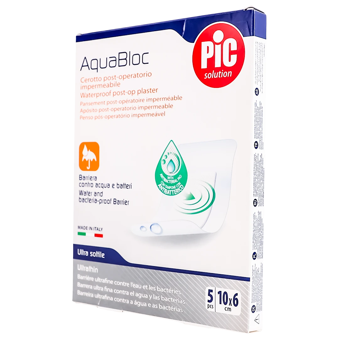 Pic Aqua Bloc With Chg Plaster 6 Cm X 10 Cm 5 Pcs