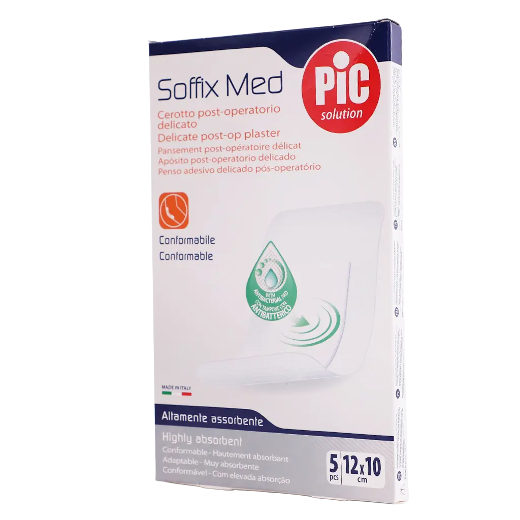 Pic Soffix Med With Chg Plaster 12 Cm X 10 Cm 5 Pcs - view 2