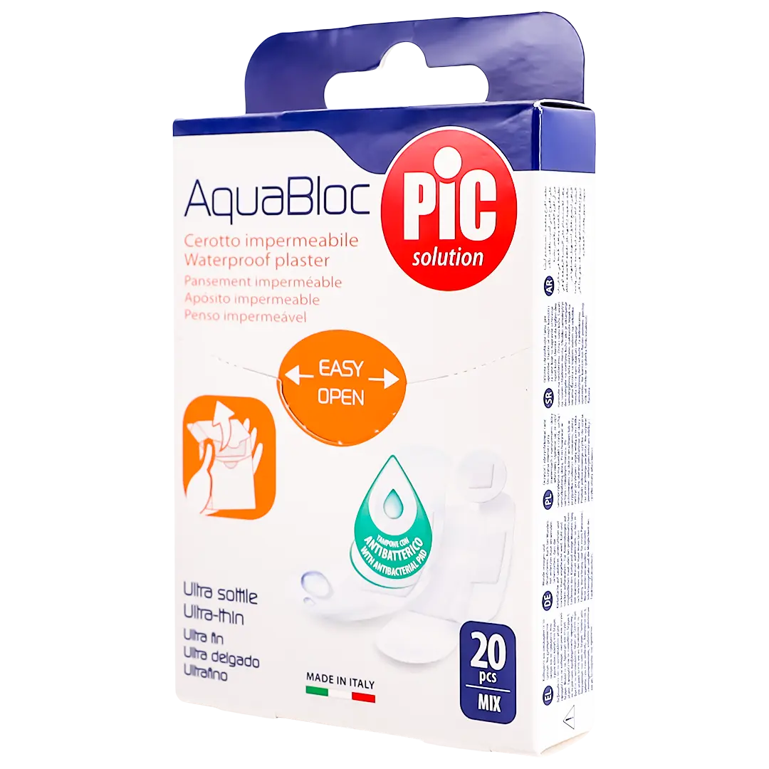Pic Aquabloc Plaster Assorted 20 Pcs - view 1