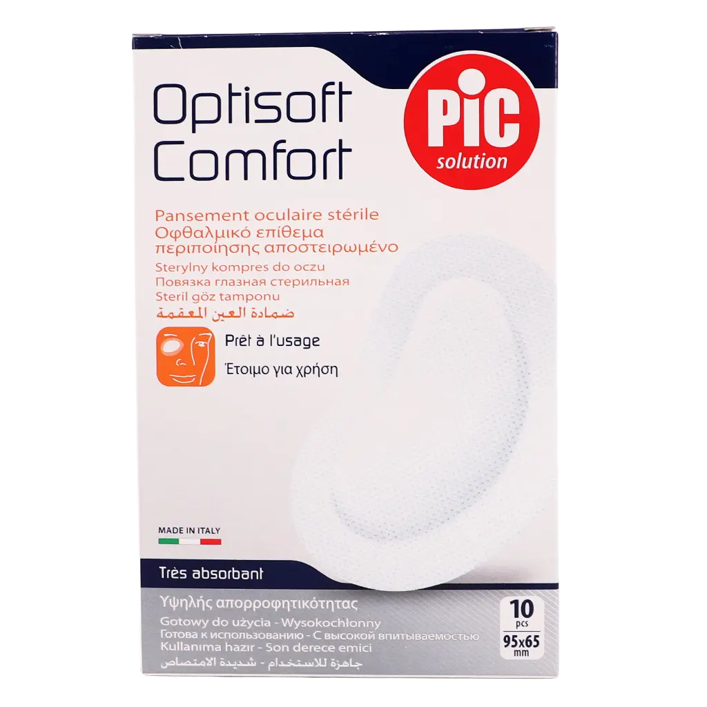 Pic Optisoft Comfort Eye Pad Adhesive Edge 10 Pads - view 2