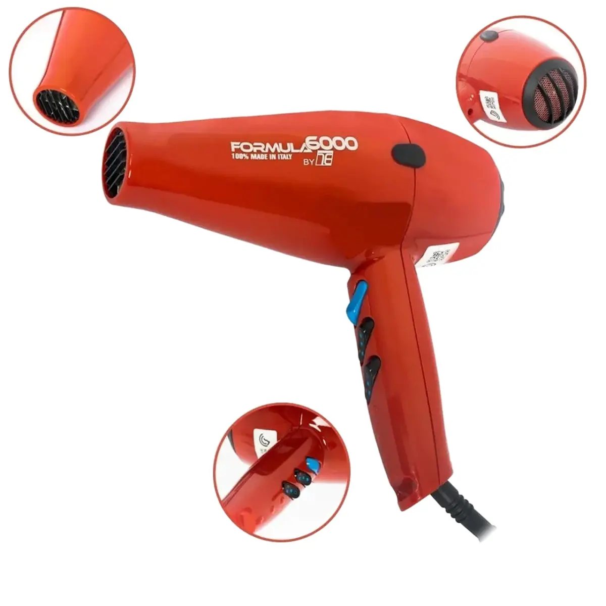 Tecno Dry Formula Tornado Hair Dryer 2500 W Red - view 1