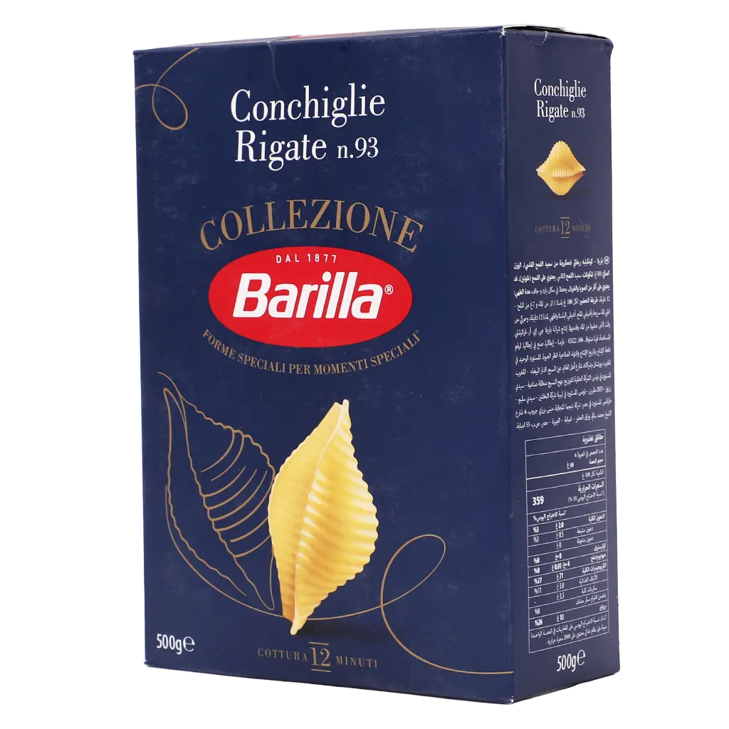 Barilla Pasta Conchiglie Rigate 500 gm - view 1