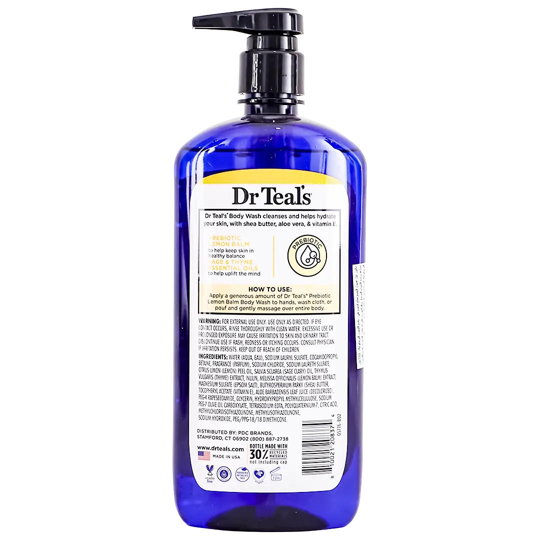 Dr Teal's Body Wash Prebiotic Lemon Balm 710 ml - view 2