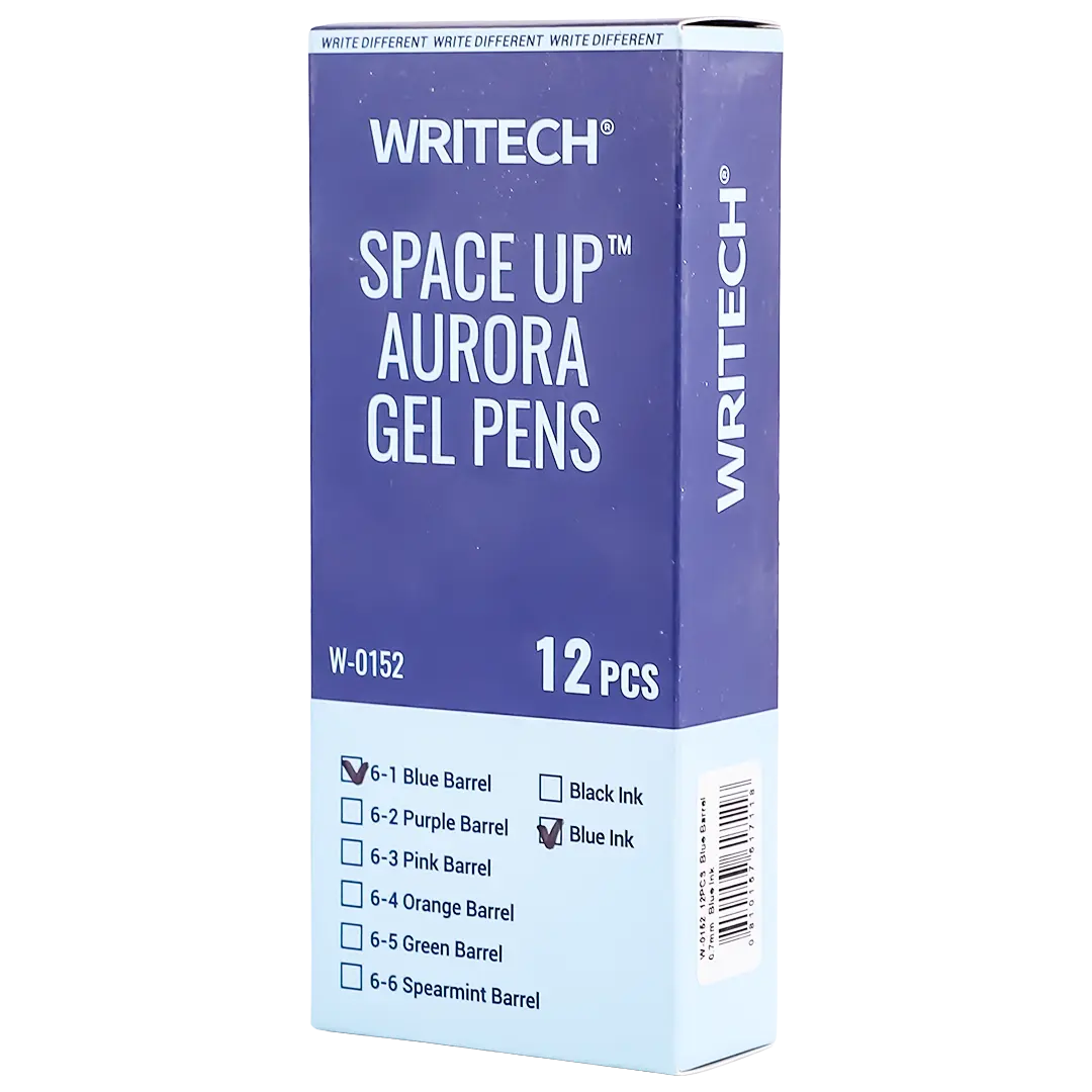 Writech Gel Pen Space Up Aurora Blue 12 pcs - view 1