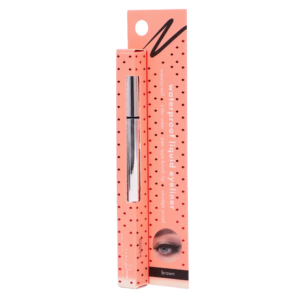 Kara Duo Waterproof Brown Liquid Eyeliner - view 2