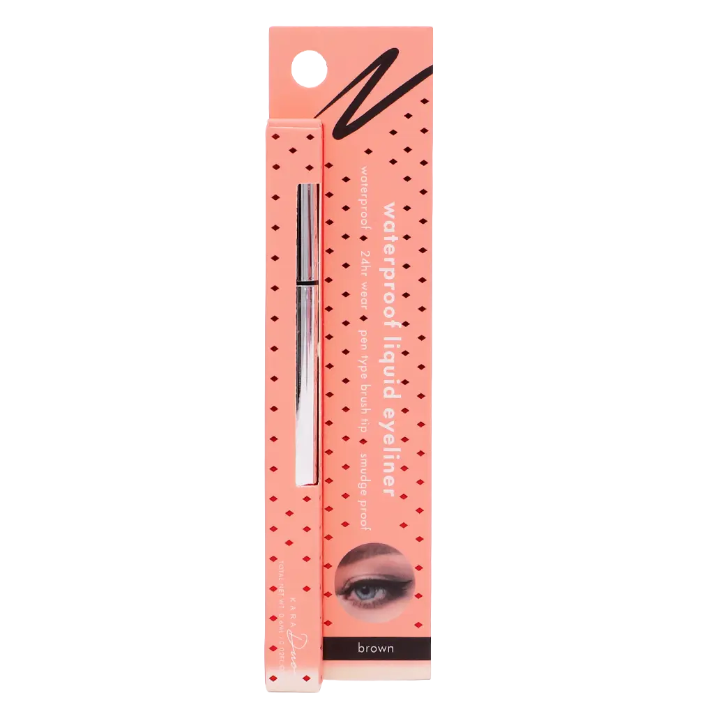 Kara Duo Waterproof Brown Liquid Eyeliner - view 3
