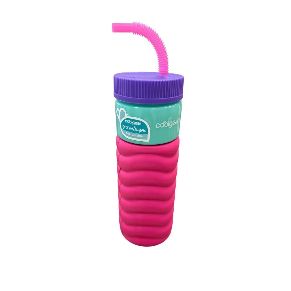 Coolgear Waterbottle Go Grip 24 Oz Pink - view 2