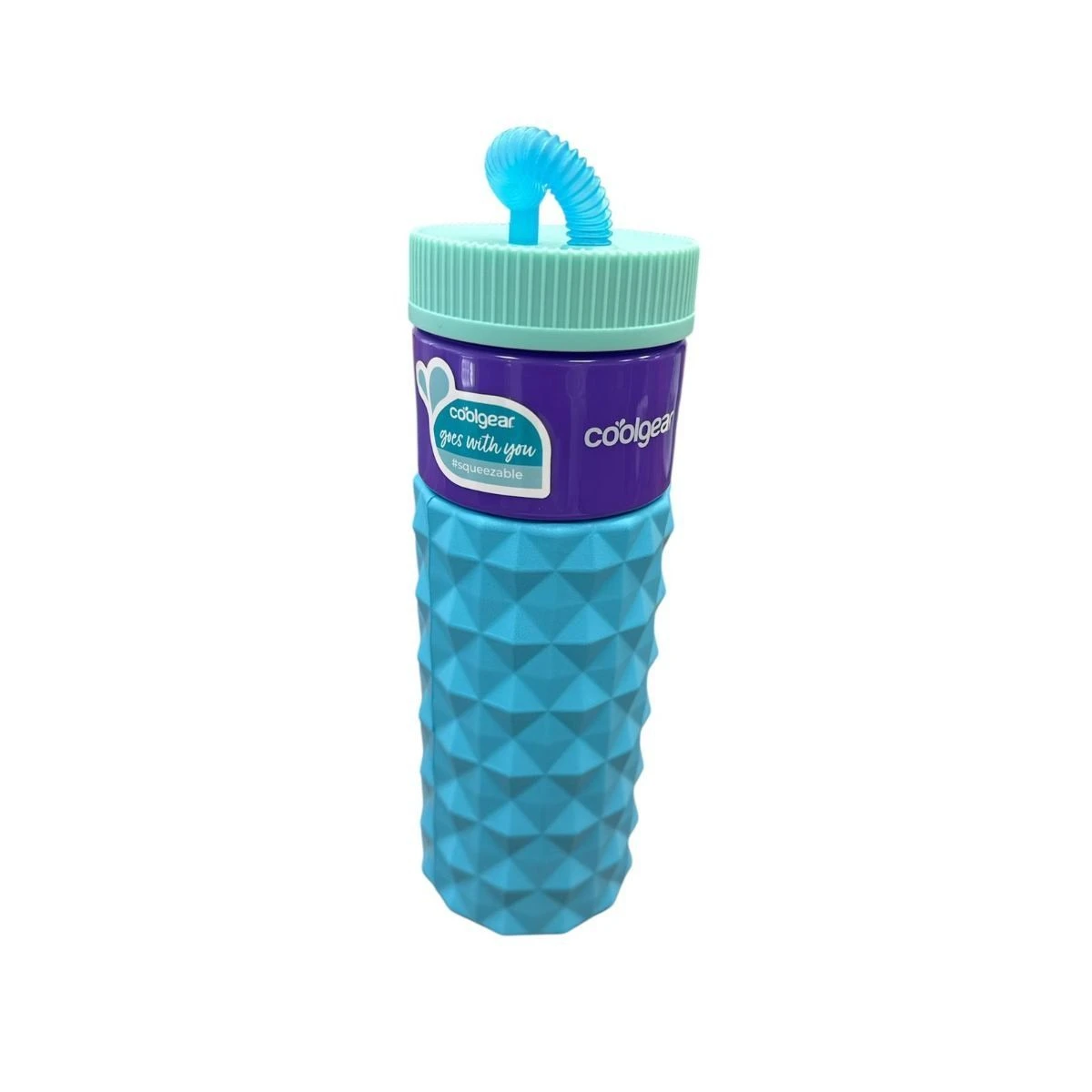 Coolgear Waterbottle Go Grip 24 Oz L.Blue