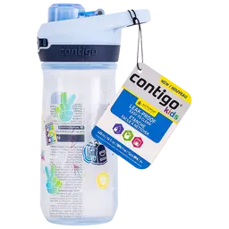 Contigo Kids Water Bottle Clear Sky Blue Color 420 ml