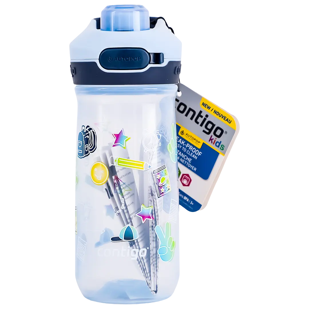 Contigo Kids Water Bottle Clear Sky Blue Color 420 ml - view 2