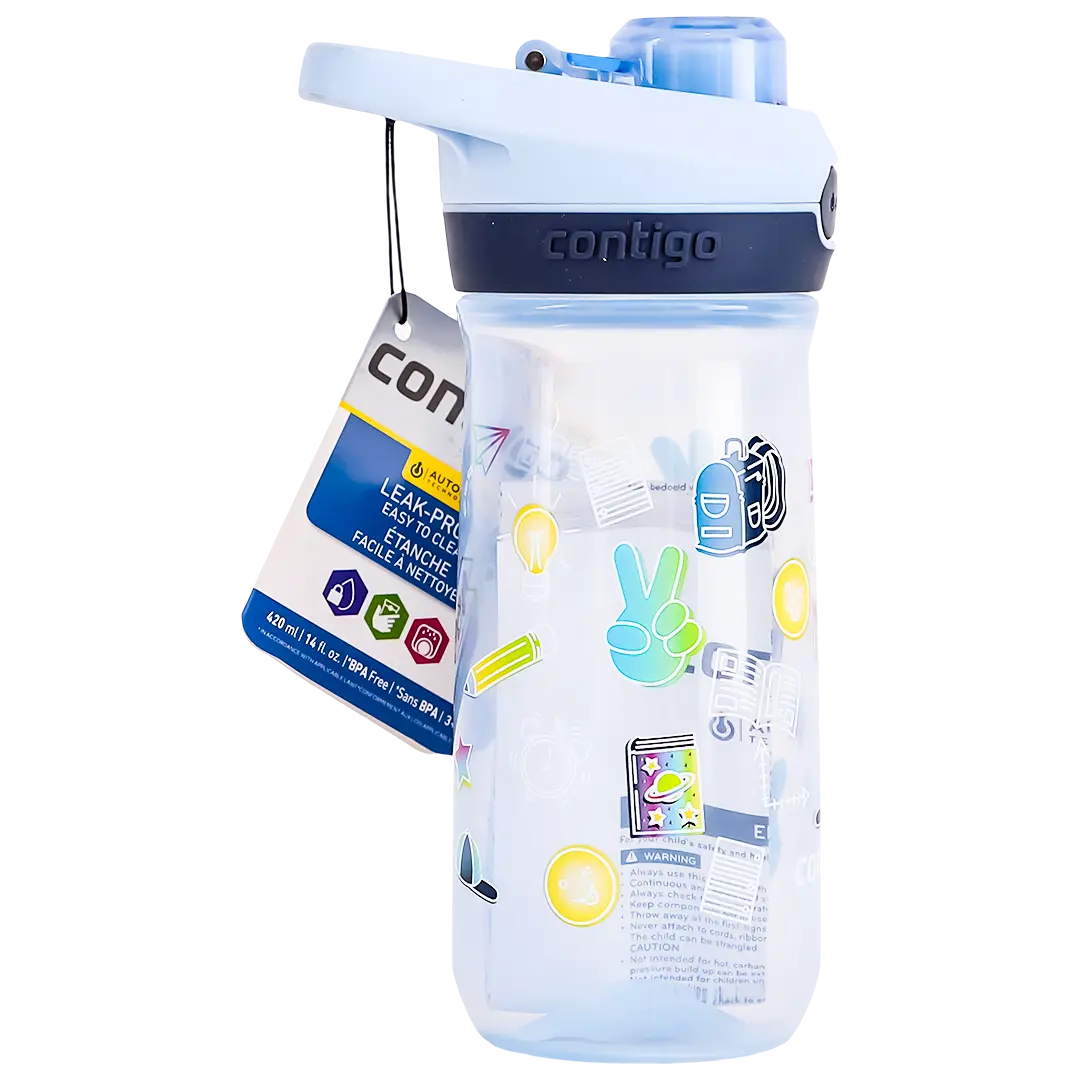 Contigo Kids Water Bottle Clear Sky Blue Color 420 ml - view 3