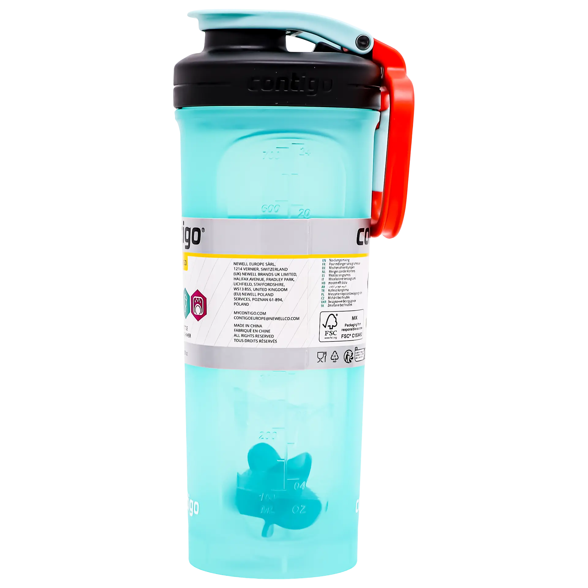 Contigo Protein Shaker Turquoise Color 820 ml - view 2