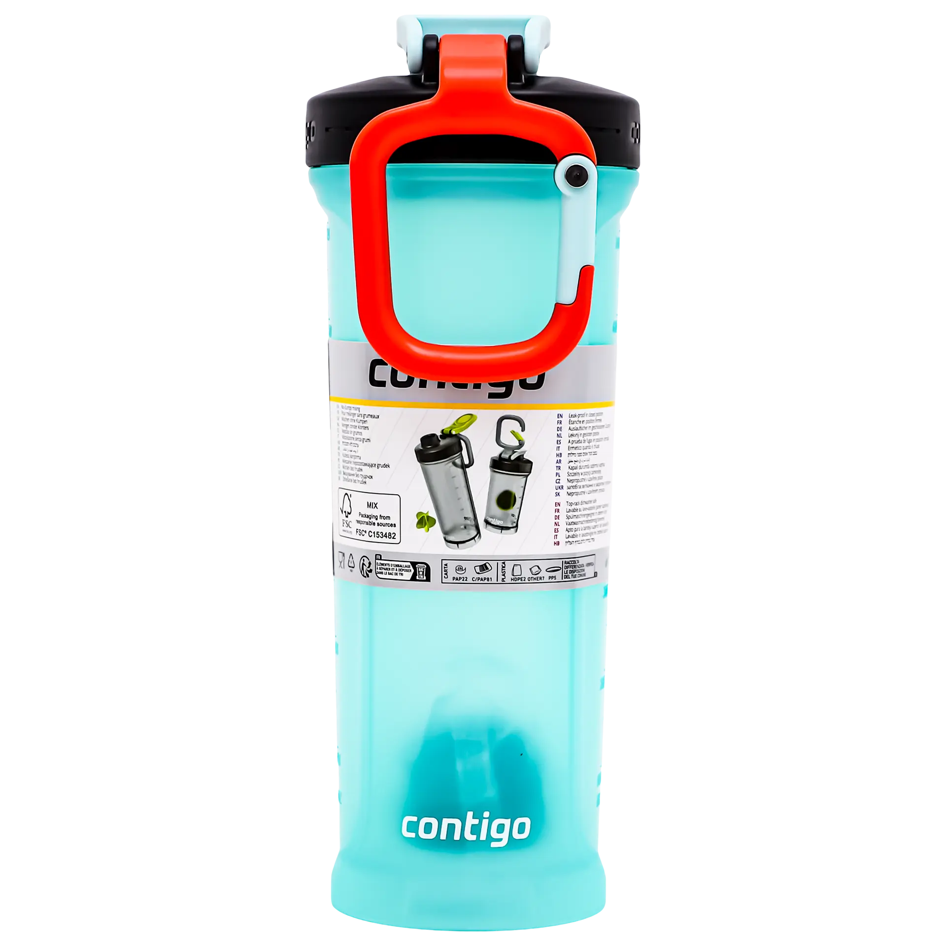 Contigo Protein Shaker Turquoise Color 820 ml - view 3