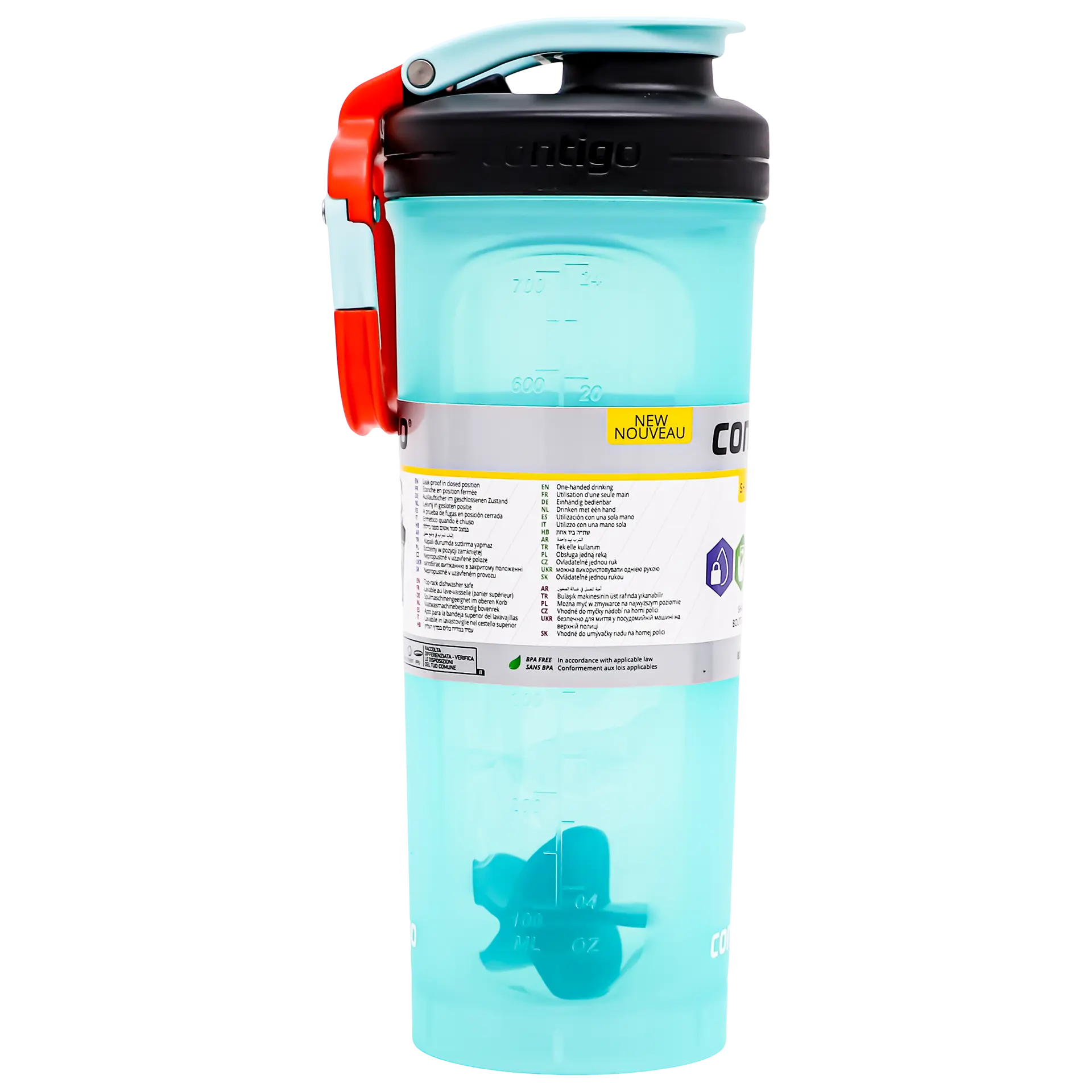 Contigo Protein Shaker Turquoise Color 820 ml - view 4