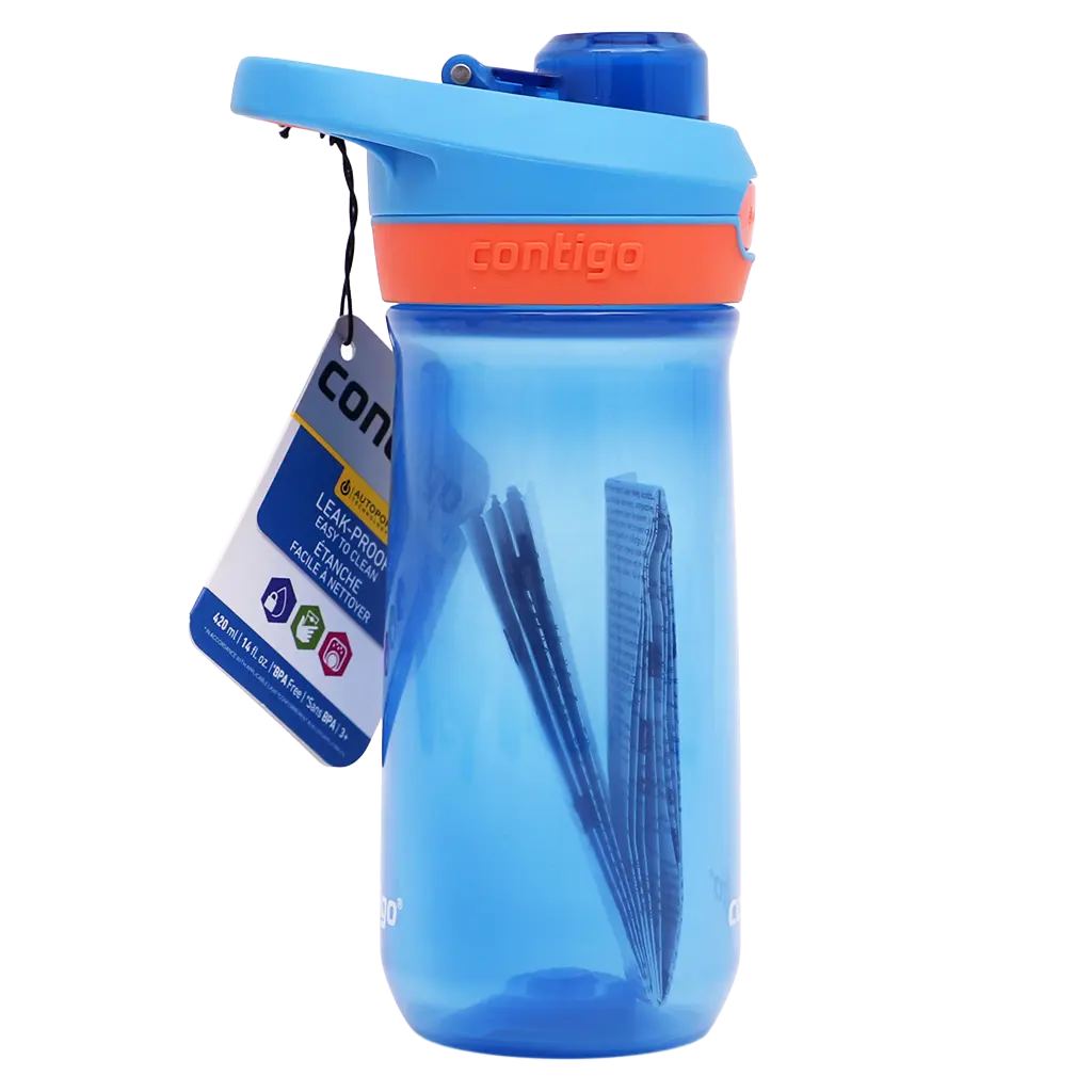 Contigo Kids Water Bottle Clear Blue Color 420 ml - view 2