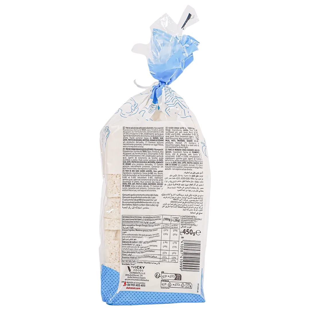 Dulcesol Crustless White Toast 450 gm - view 4