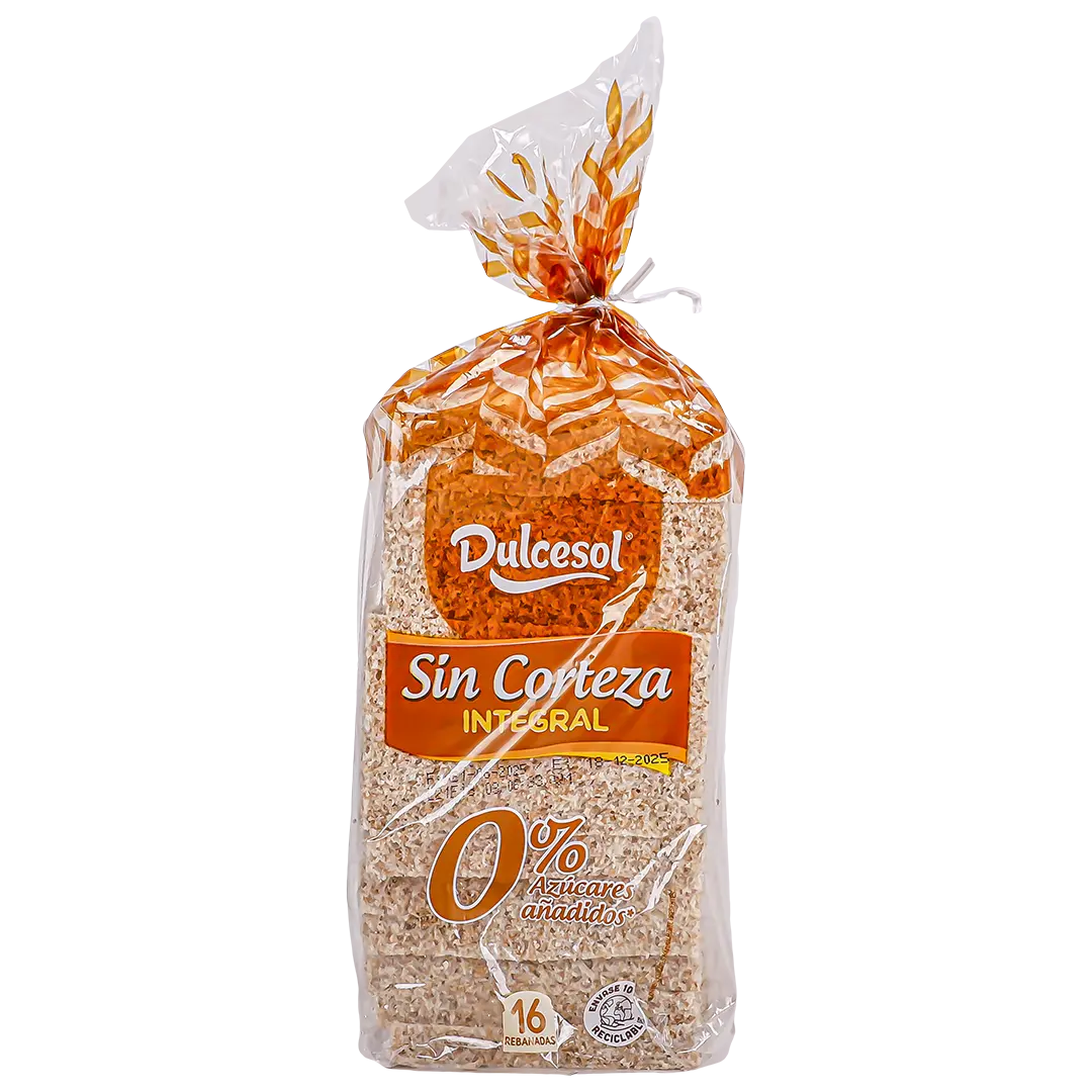 Dulcesol Crustless Whole Wheat Toast 450 gm - view 3