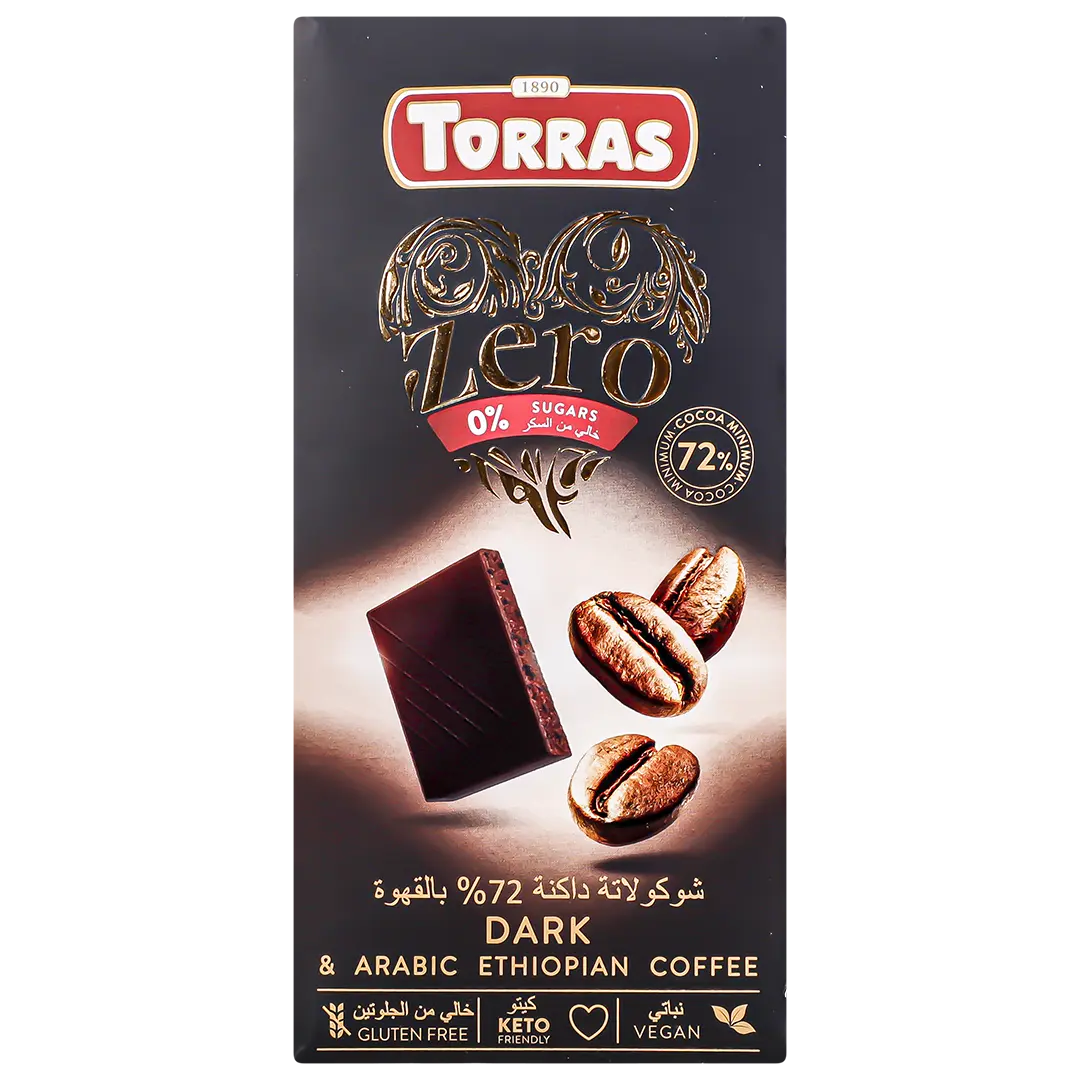 Torras Zero Dark Chocolate with Coffee No Added Sugar 100 gm - view 1