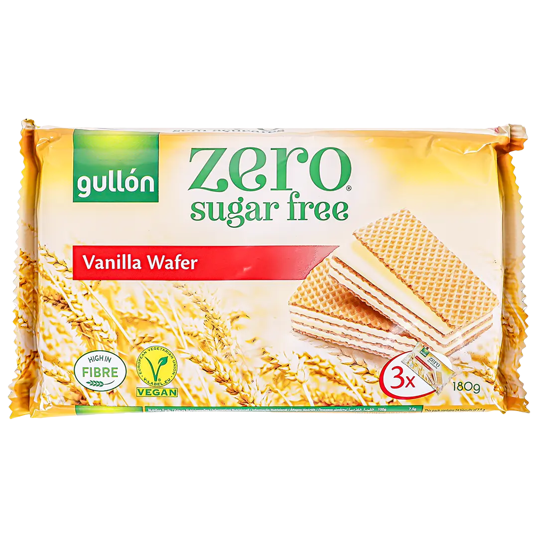 Gullon Zero Wafer with Vanilla No Sugar 180 gm - view 1