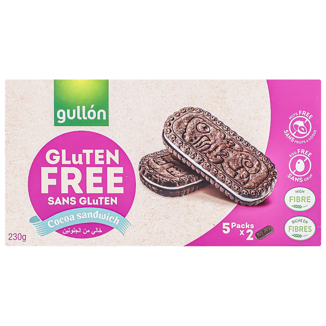 Gullon Chocolate Cookies Gluten-Free 230 gm - view 2