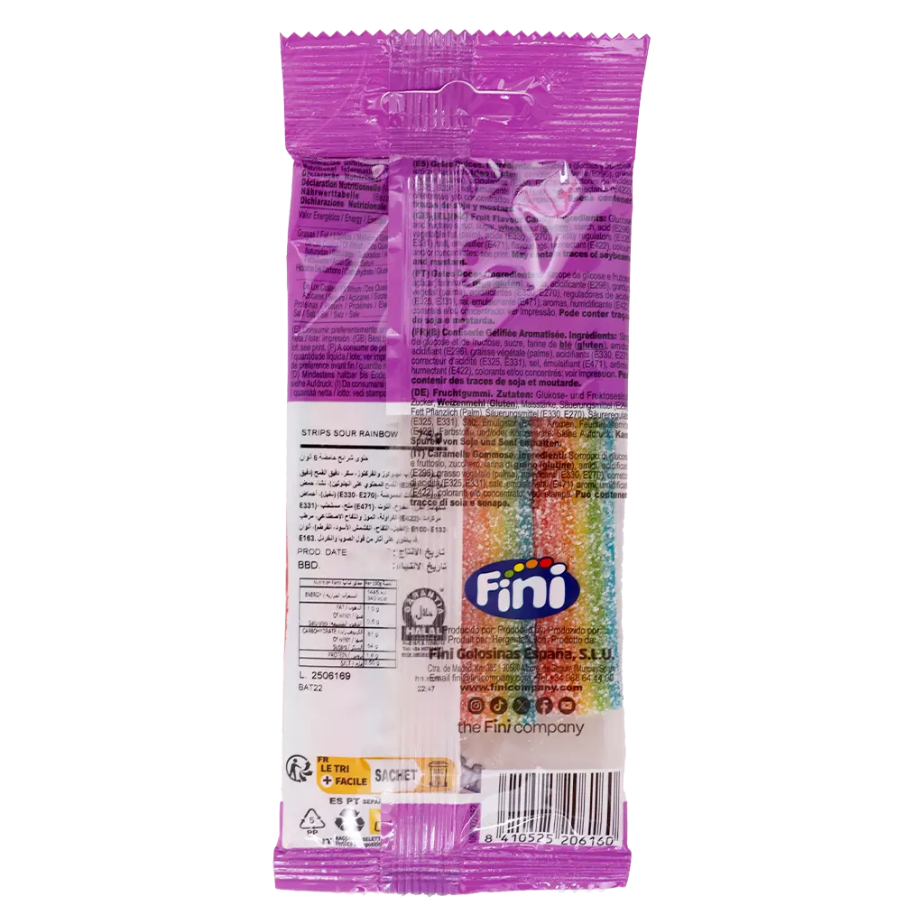 Fini Strips Sour Rainbow 75 gm - view 2