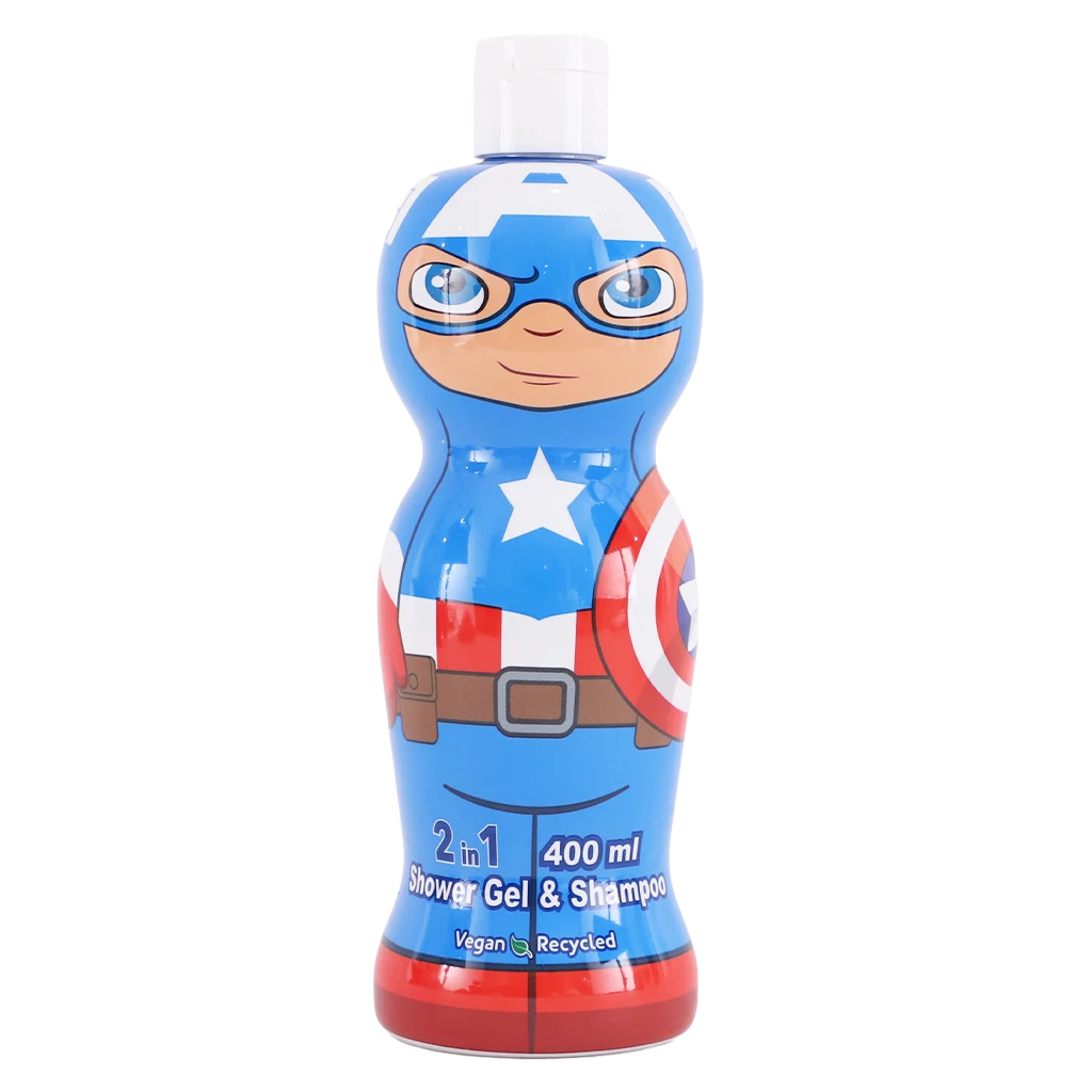 Marvel Captain America Showe Gel And Shmpoo 400 Ml