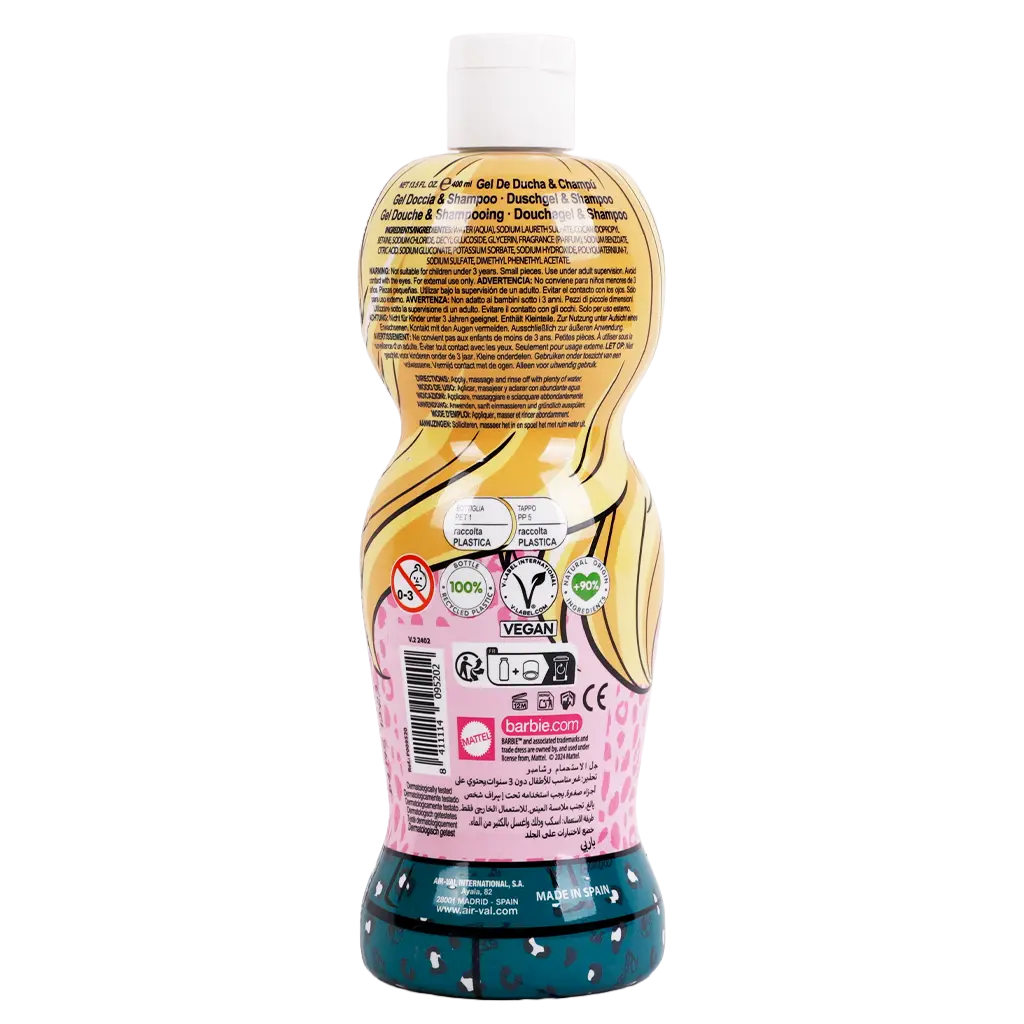 Disney Barbie Baby Shampoo And Shower Gel 2 In 1 400 Ml - view 2