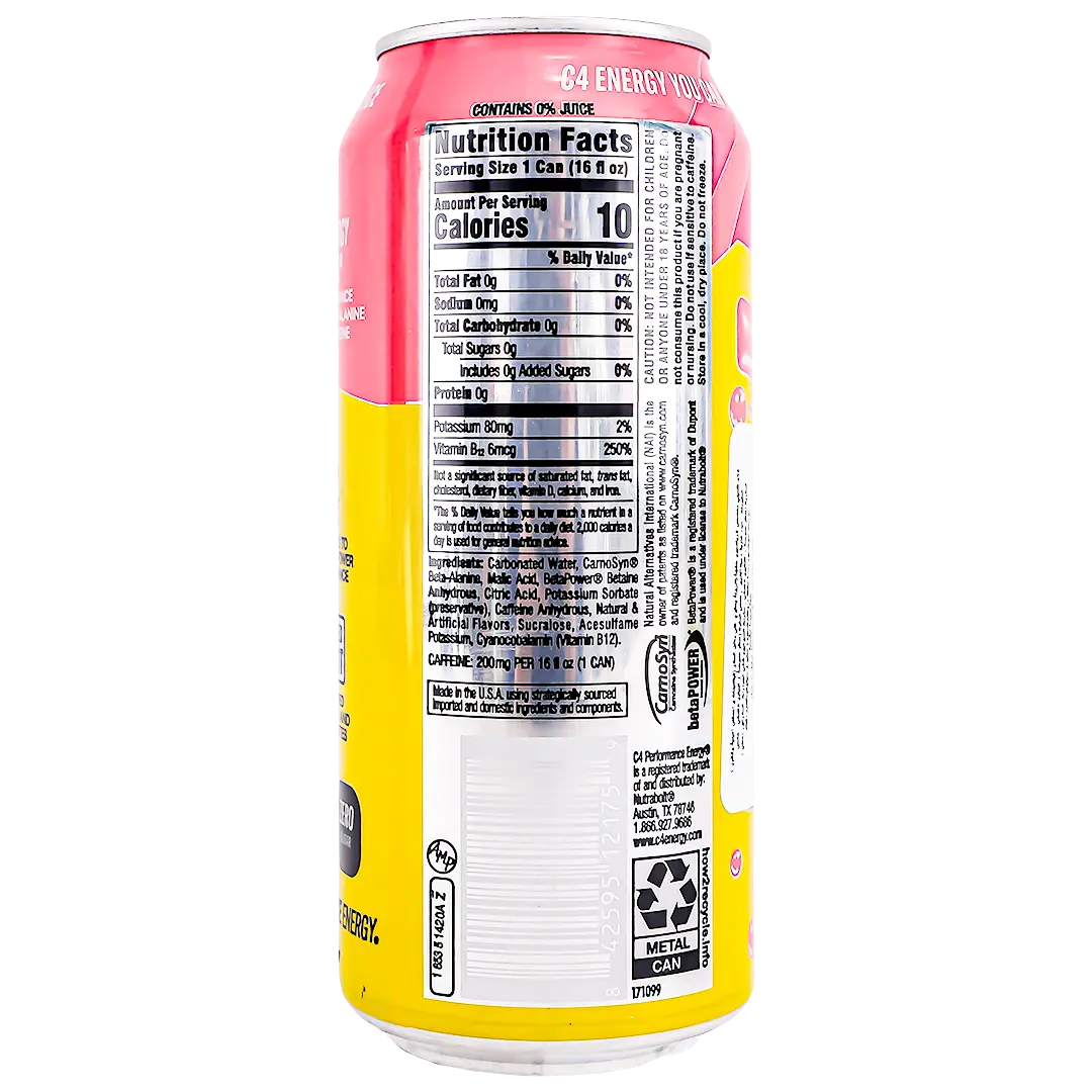 C4 Energy Crb Strawberry blast 500 ml - view 3