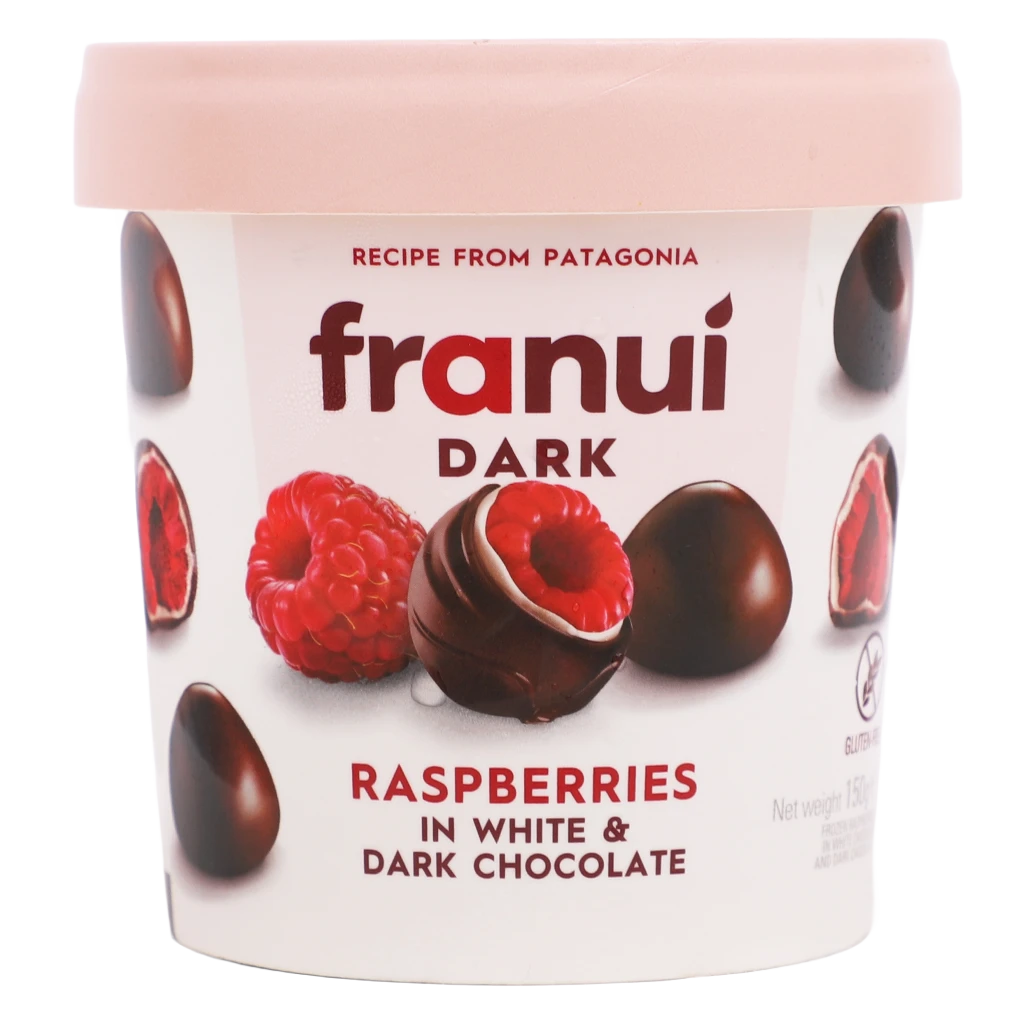 Franui Frozen Raspberry in Dark Chocolate 150 gm