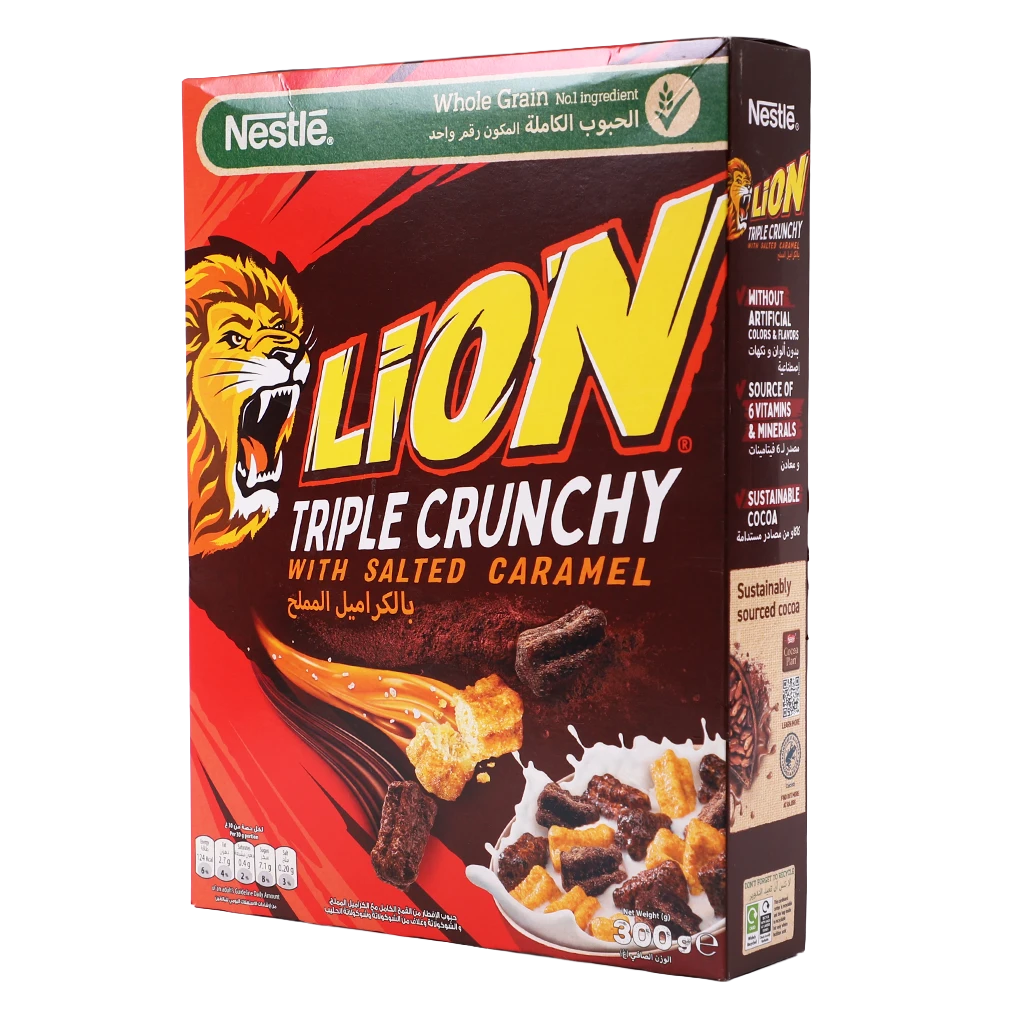 Lion Triple Crunshy With Salted Caramel 300 gm
