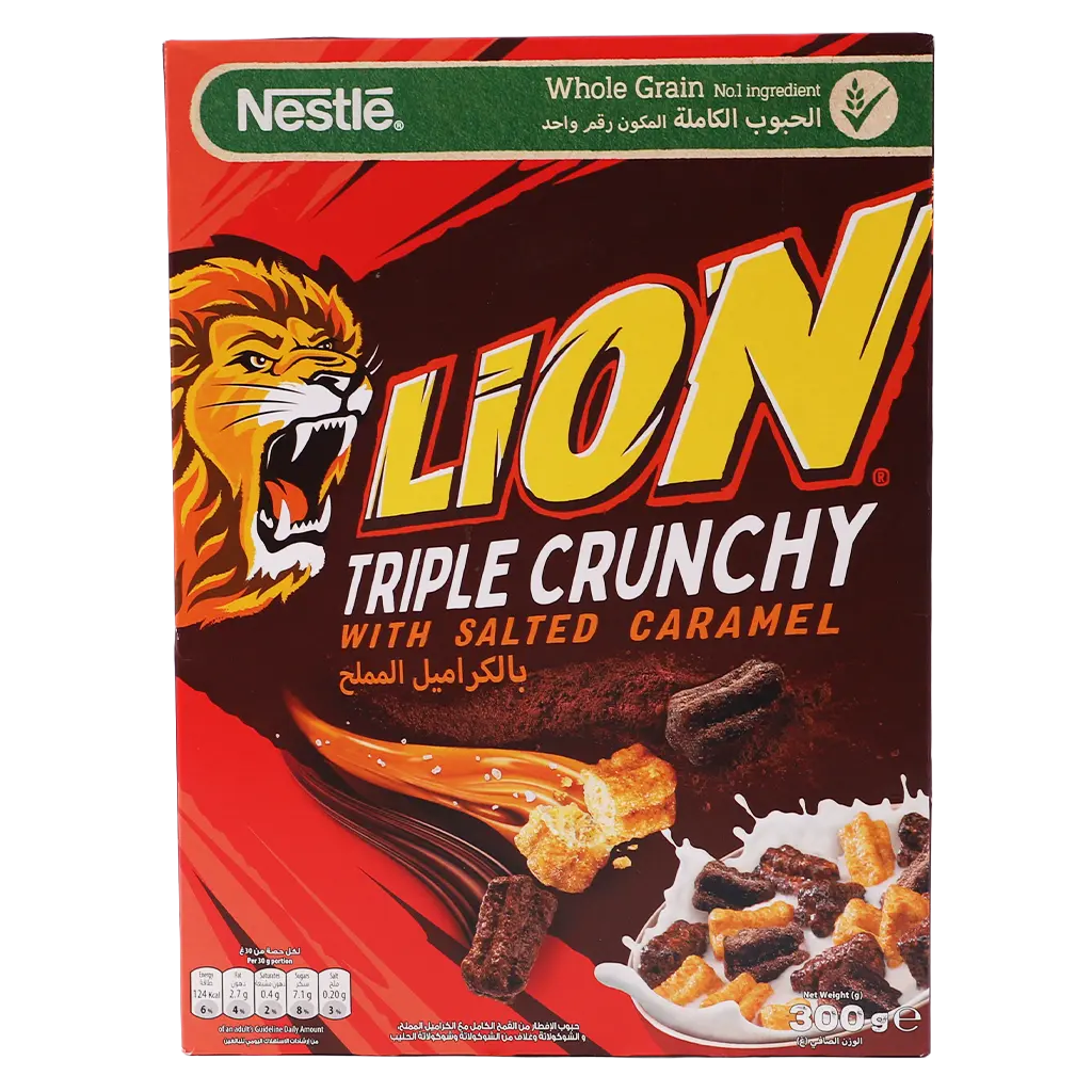 Lion Triple Crunshy With Salted Caramel 300 gm - view 2