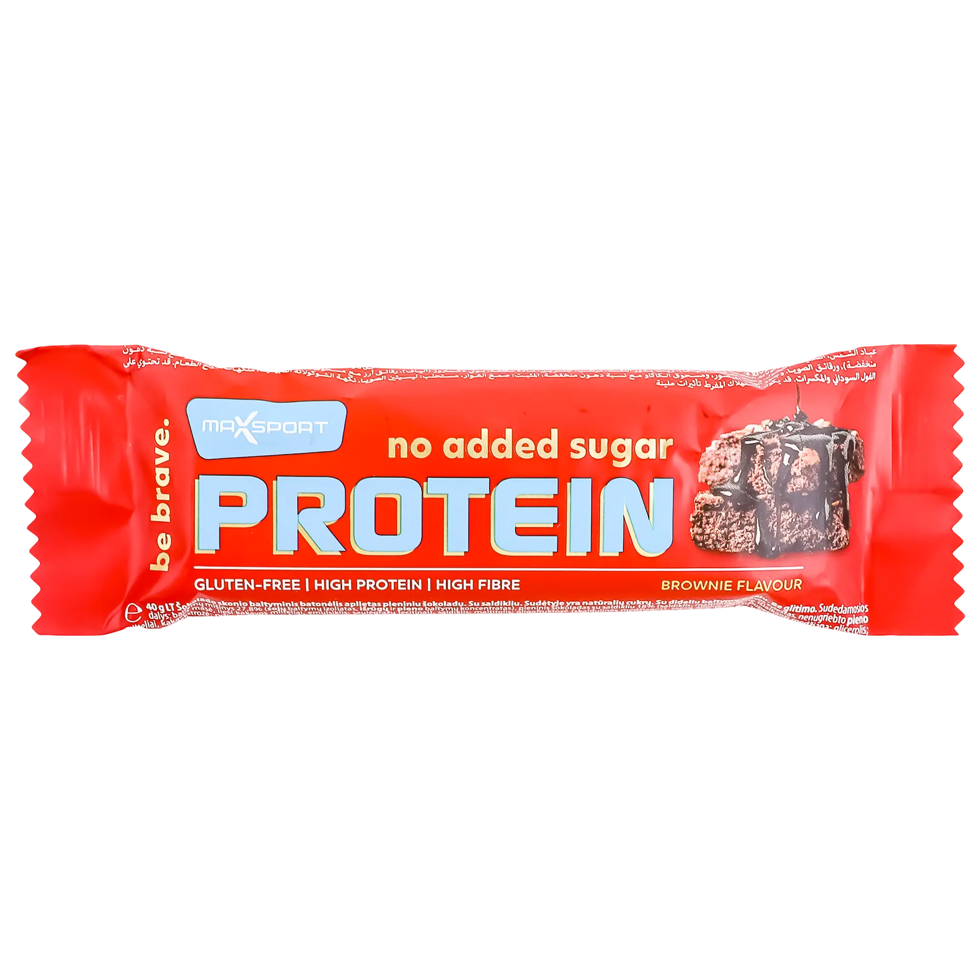 Max Sport Protein Bar Brownie Flavour No Added Sugar  40 gm - view 1