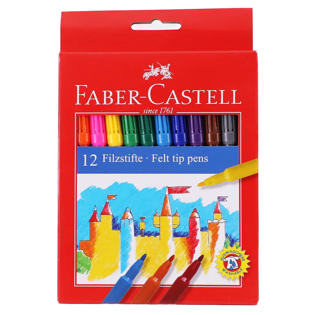 Faber Castell Fiberpen Washable 12 color - view 1