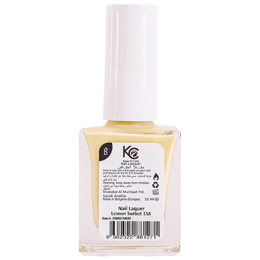 Karen And Carla Nail Lacquer Lemon Sorbet 156 - view 3