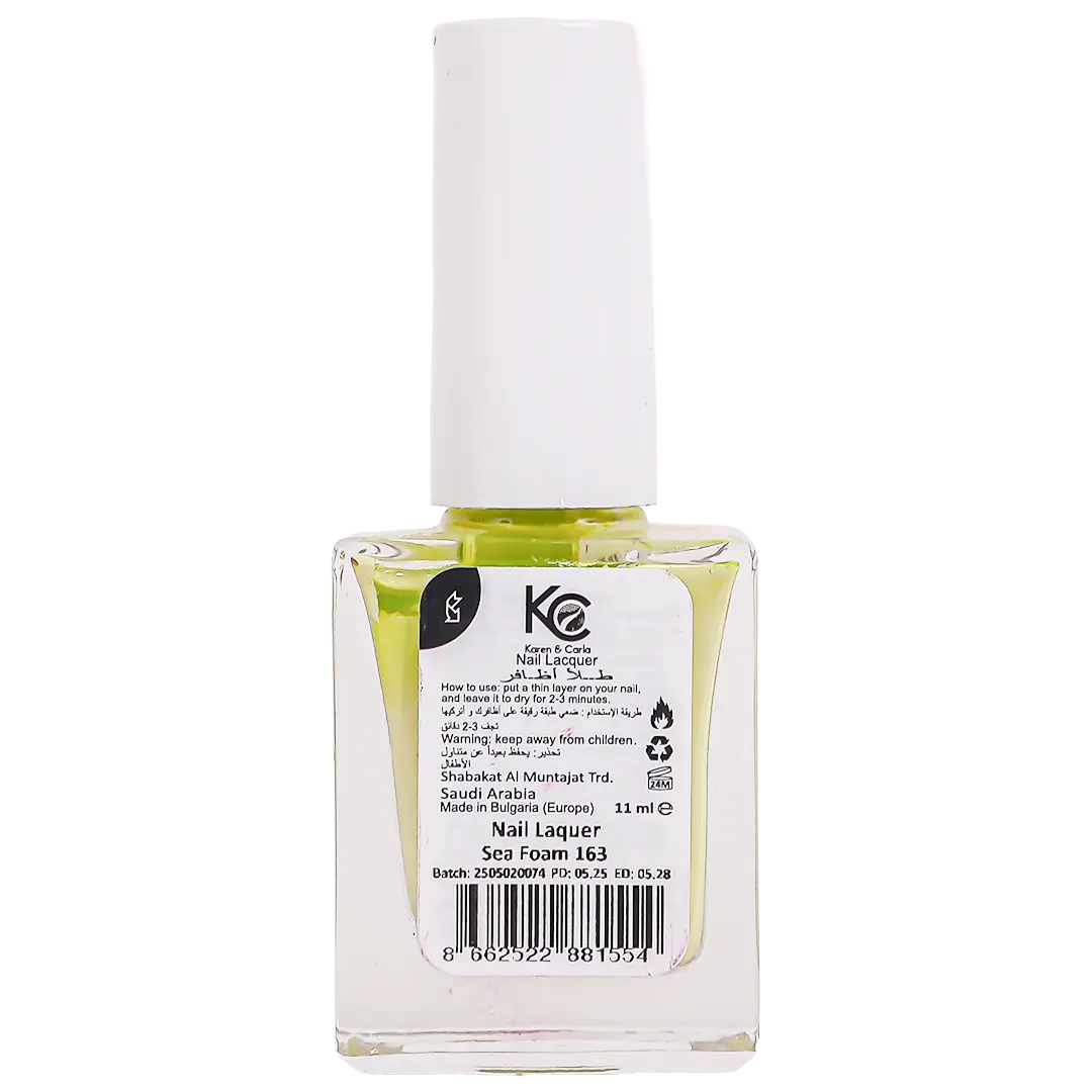 Karen and Carla Nail Lacquer Sea Foam 163 - view 2