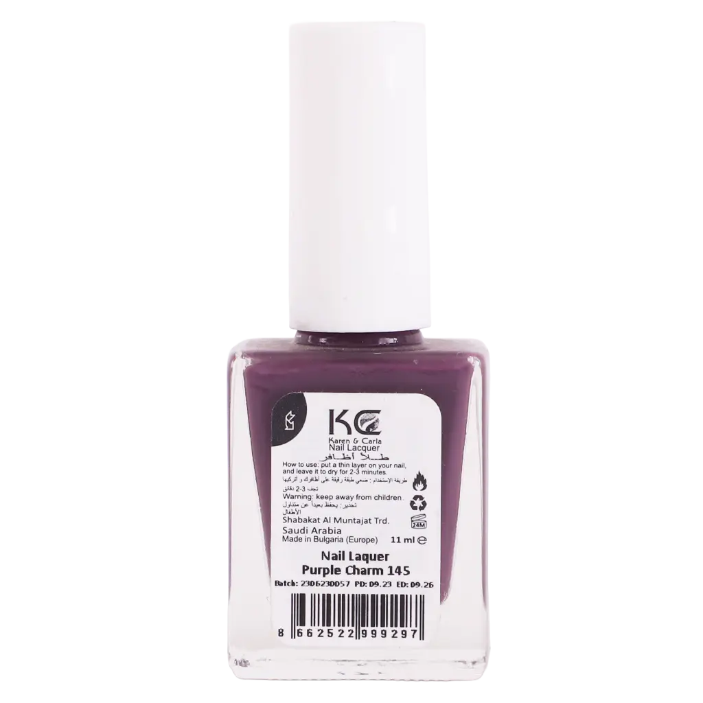 Karen And Carla Nail Lacquer Purple Charm 145 - view 3