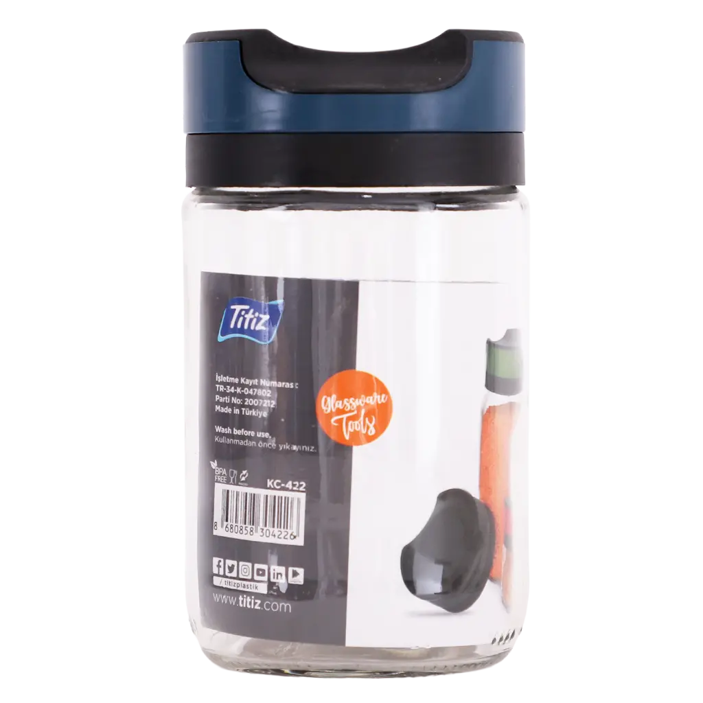 Titiz Glasser Jar assorted Color 600 Ml - view 1