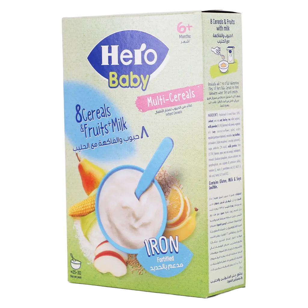 Hero Baby 8 Cereals & Fruits + Milk 150Gm - view 1