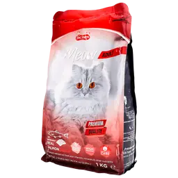 Pet Steps Meow Adult Cat Food Salmon 1 kg