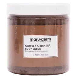 Maruderm Body Scrub Coffee Green Tea Extract Body Peeling Jojoba Oil 250 ml