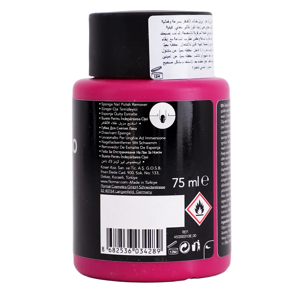 Flormar Easy Go Sponge Nail Polish Remover 75 ml - view 4