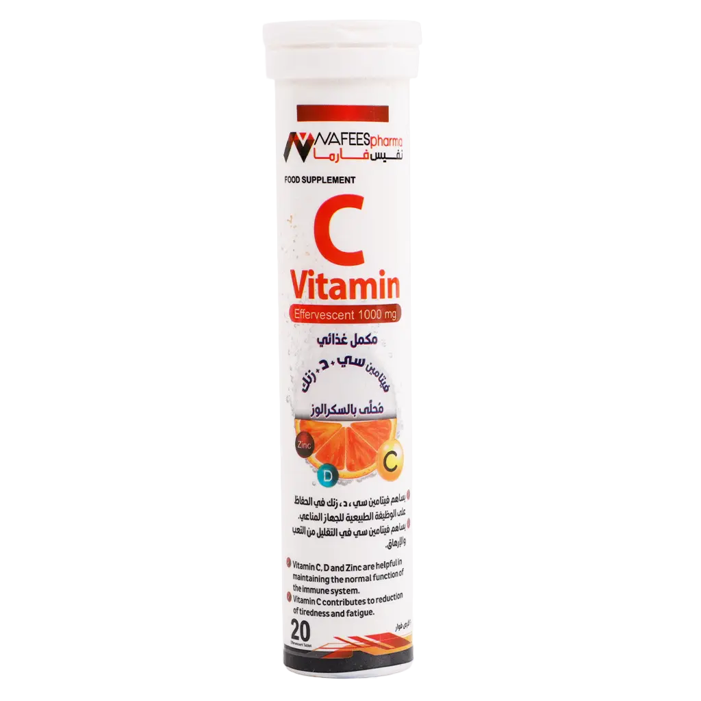 Nafees Pharma Vitamin C & D & Zinc 20 Eff. Tablets - view 1