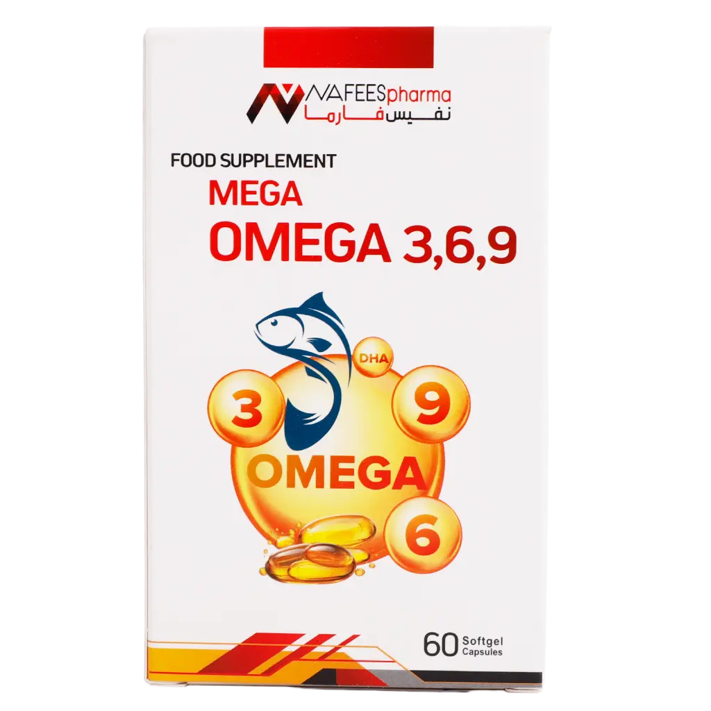 Nafees Pharma Mega Omega 3&6&9 60 Caps - view 3