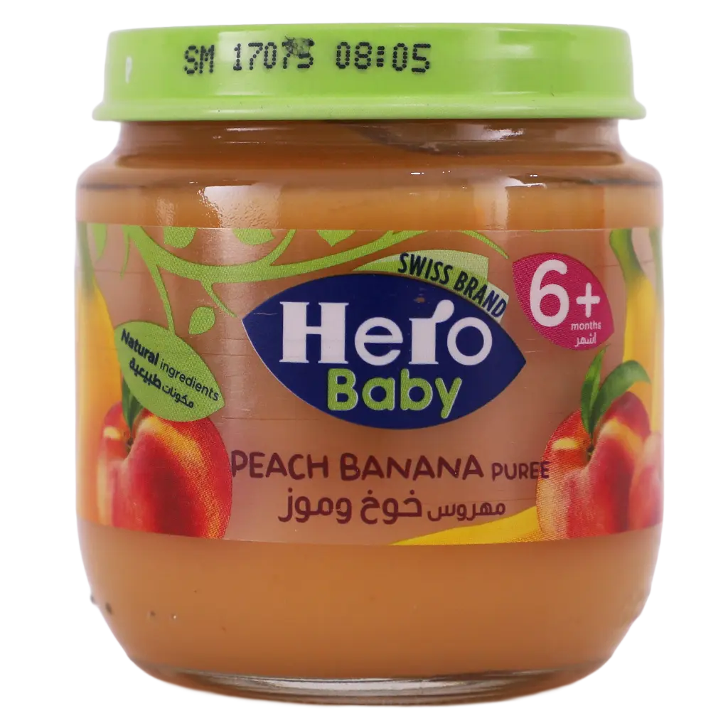 Hero Baby Jar Peach Banana Puree 125Gm - view 1