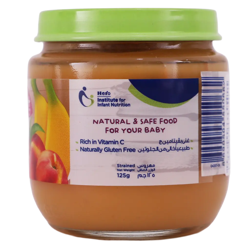 Hero Baby Jar Peach Banana Puree 125Gm - view 3