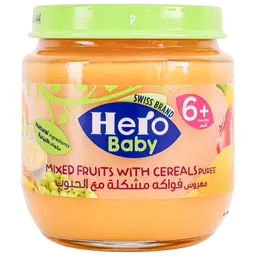 Hero Baby Jar Mixed Fruits with Cereals Puree 125Gm